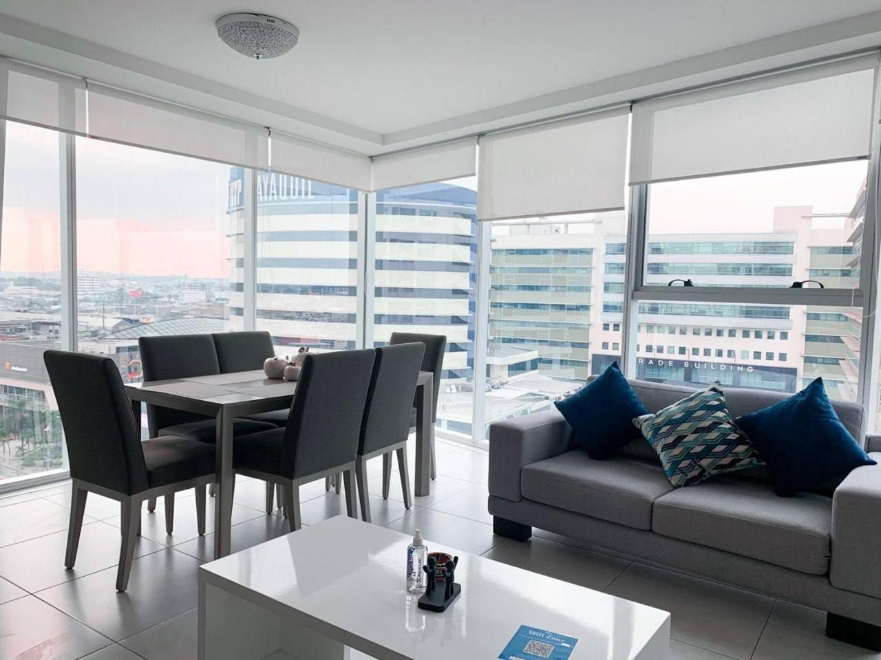 Апартаменты Lujoso Depa Con Vista A Todo Guayaquil! Экстерьер фото